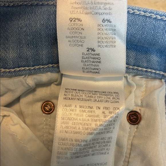 MOTHER | denim blue jeans 27 the tomcat roller fray power trip - Picture 7 of 7